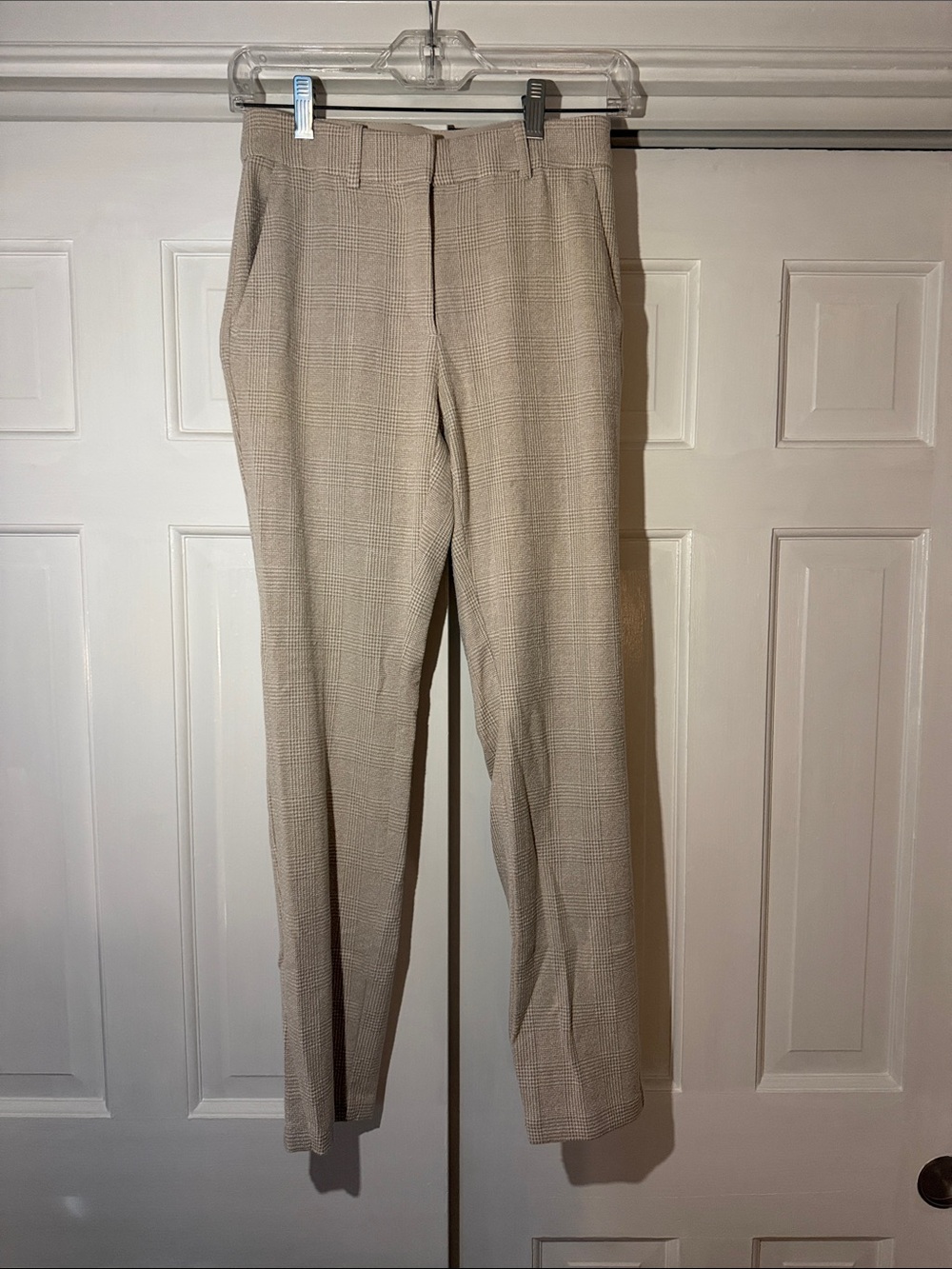 H&M Beige Plaid Women's Dress Pants